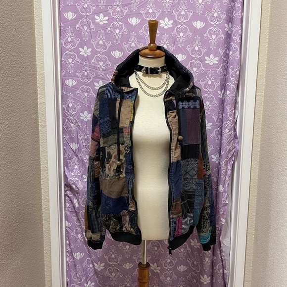 🌈 Lovely bohemian Vintage patchwork jacket - Picture 2 of 11